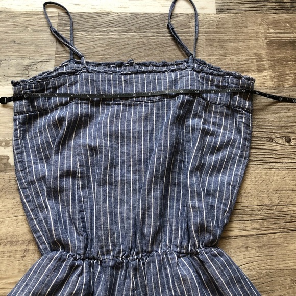 GUC GAP Chambray Pinstripe Linen Romper - Picture 11 of 16